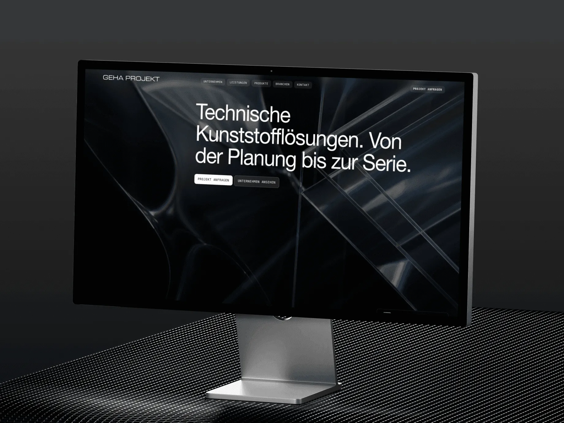 Mockup der Website von GEHA